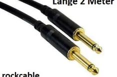 Kabel Gitarre 2 Meter Neu Rock-Musik Best Of Sound
