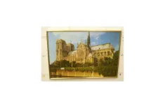 Kirche 50 x 35 cm Gold Alu Rah...