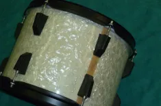 MONTANA   Drum TOM   weiss Perlmut   schwarz matt Rand