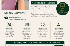 Online- Deutsch, Englisch oder Latein
