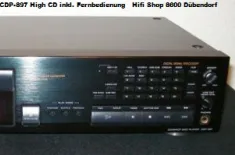 SONY - CDP 897 CD Player inkl....