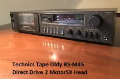 T E C H N I C S OLDY Tape Deck ******** HIFI - KompoKassetten TapeModell: RS -M 45Serie hifi-audio-oldy-